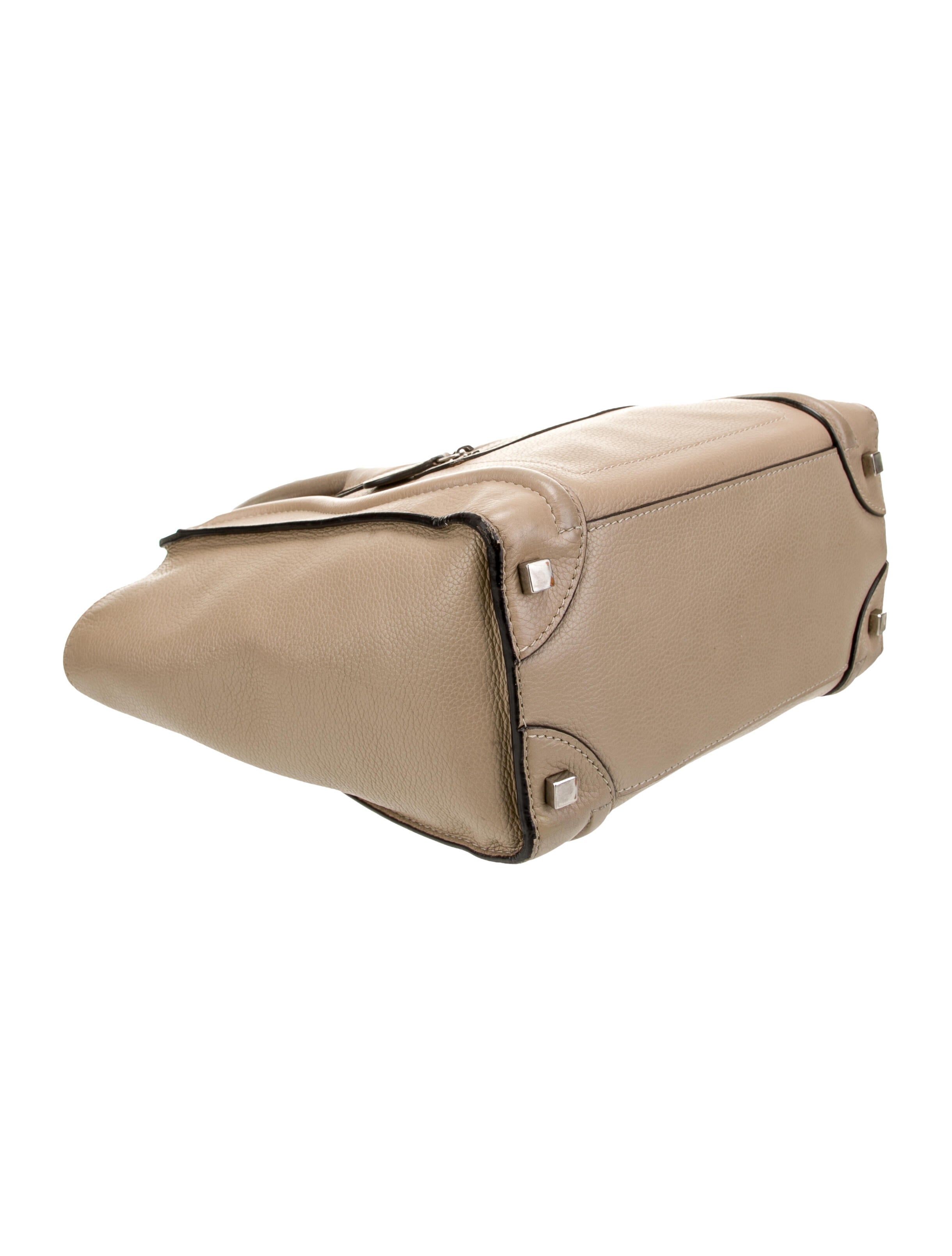 Celine Leather Luggage Micro